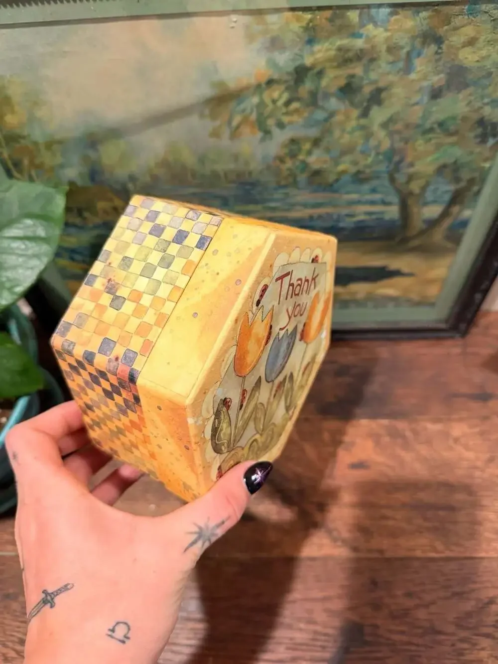 Simple Life Lady Bugs & Blooms Hexagonal Trinket Box by Karen Hillard Crouch